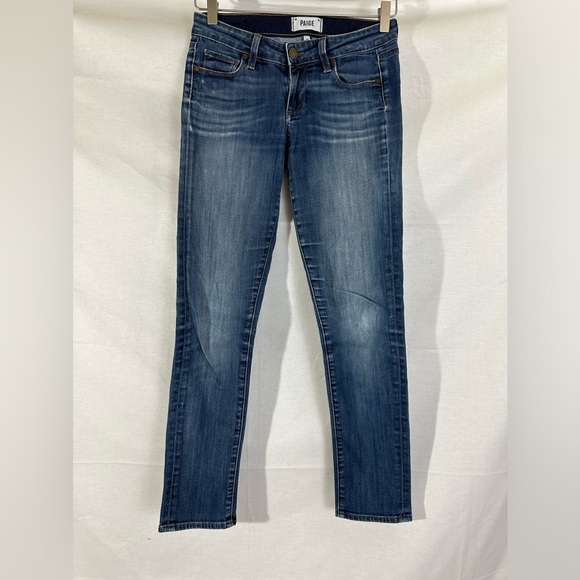3 for 20 Paige Jimmy Jimmy Skinny Jeans Medium Wash Mid Rise - Picture 1 of 10